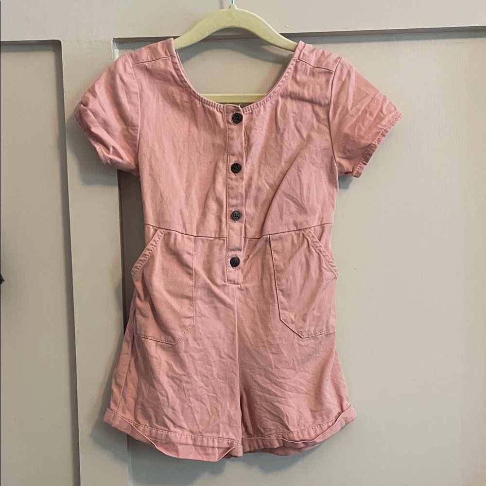 Old Navy Blush Button-Front Kids Romper